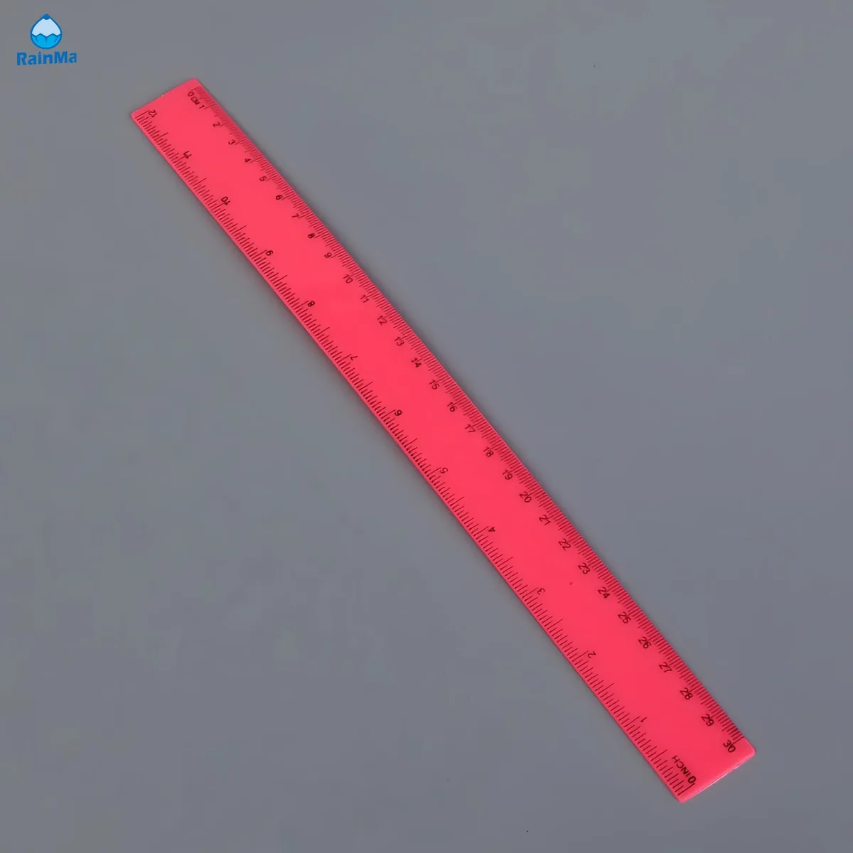 Офисная школа 30cm 14inch Цветная пластиковая линейка с индивидуальным логотипом