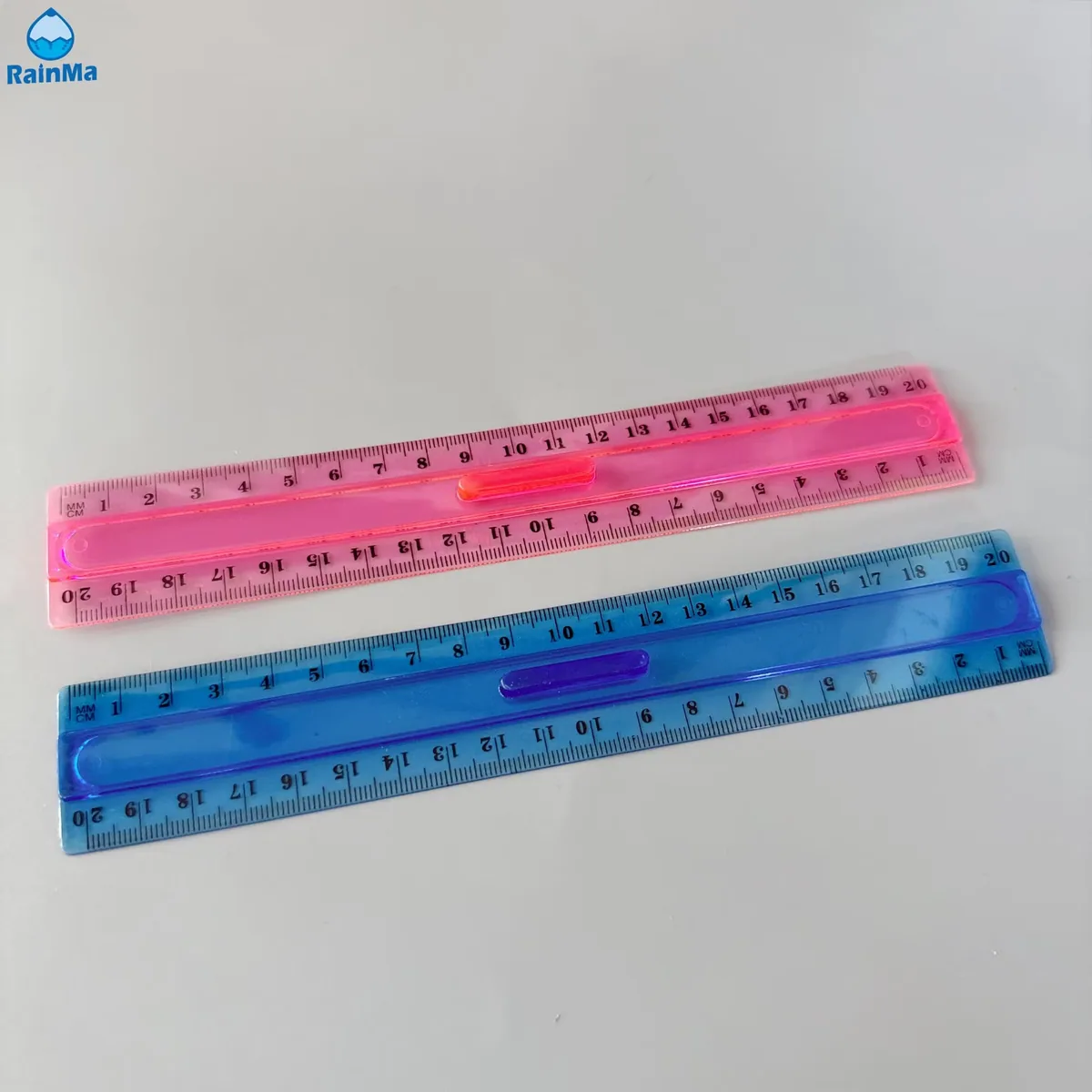 Школьный ученик 20cm Цветная пластиковая линейка с ручкой