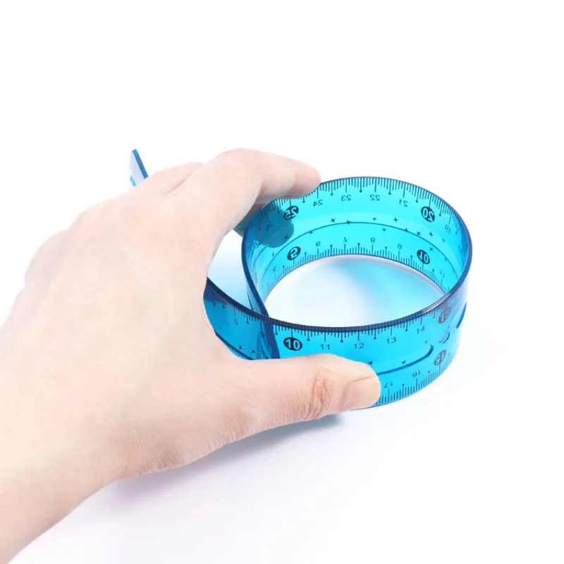 Школьные канцелярские принадлежности 8inch/20cm и 12inch/30cm пластиковая прозрачная гибкая сантиметровая линейка