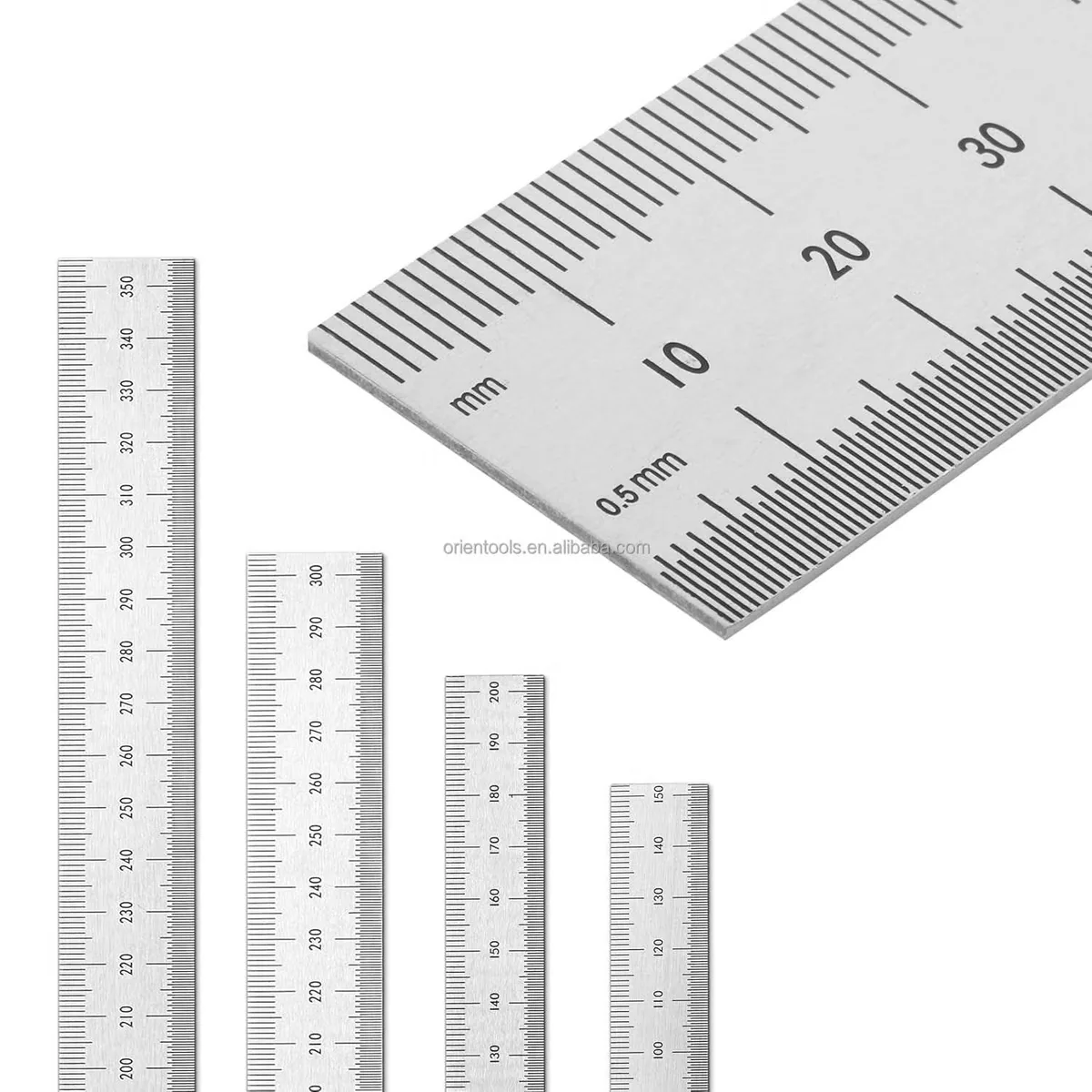 150mm 6 Дюйм 200mm 8 Дюйм Метрическая Прямая Металлическая Нержавеющая Стальная Линейка