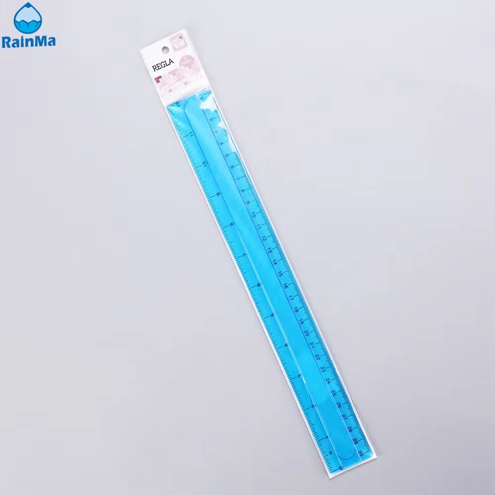 Изысканная цветная 30cm пластиковая линейка для офисных канцелярских принадлежностей