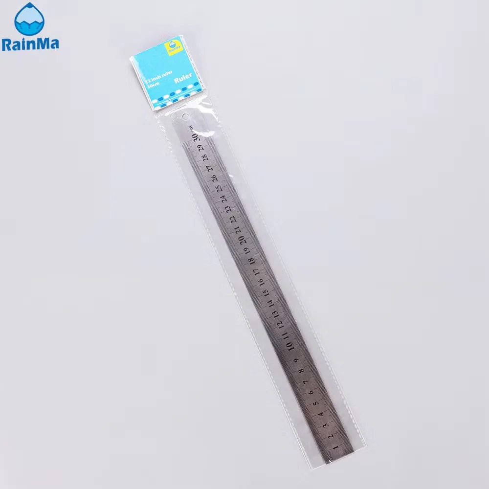 Офисная школа 30cm двусторонняя линейка из нержавеющей стали