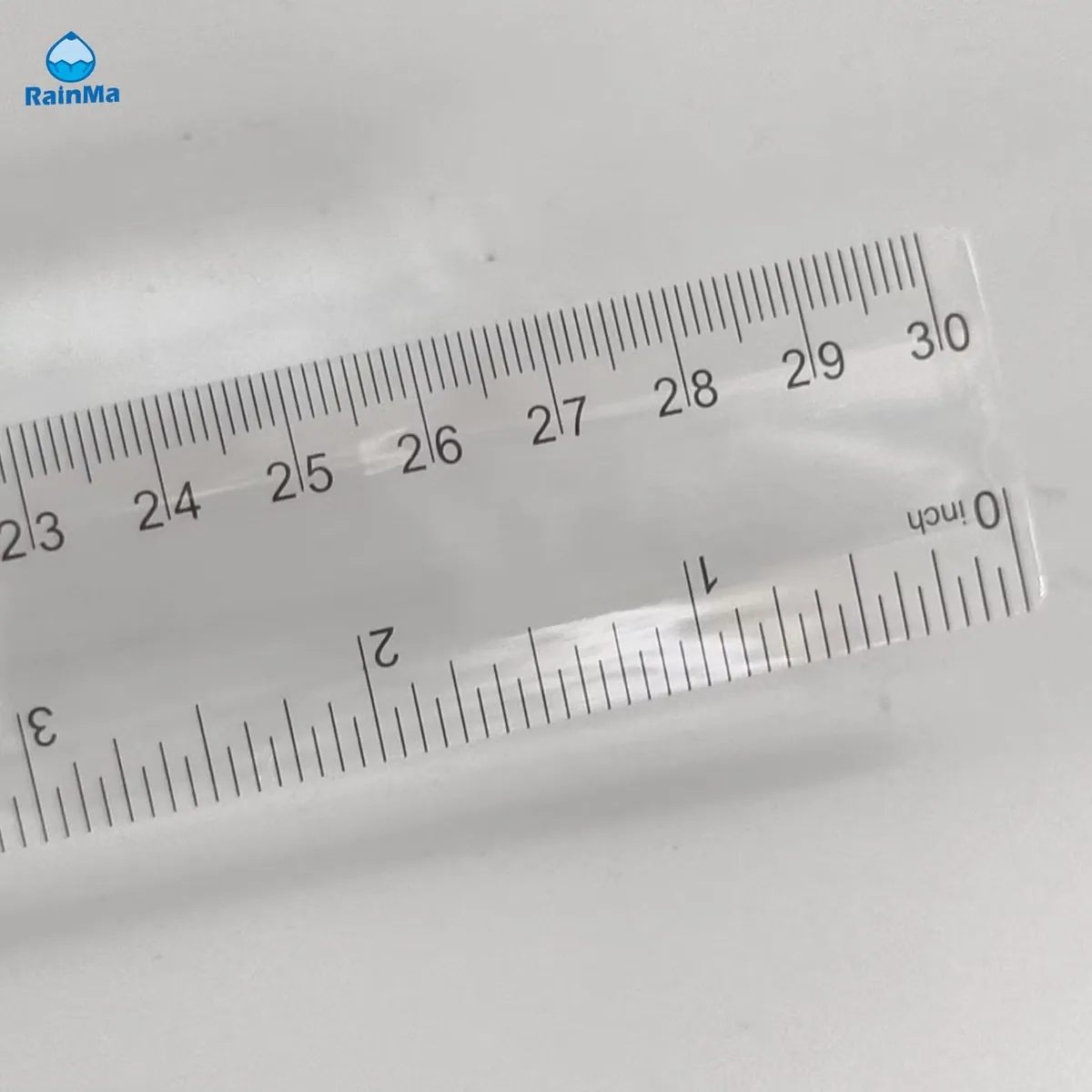 30cm 12inch Школьный офисный канцелярский прозрачный пластиковый линейка