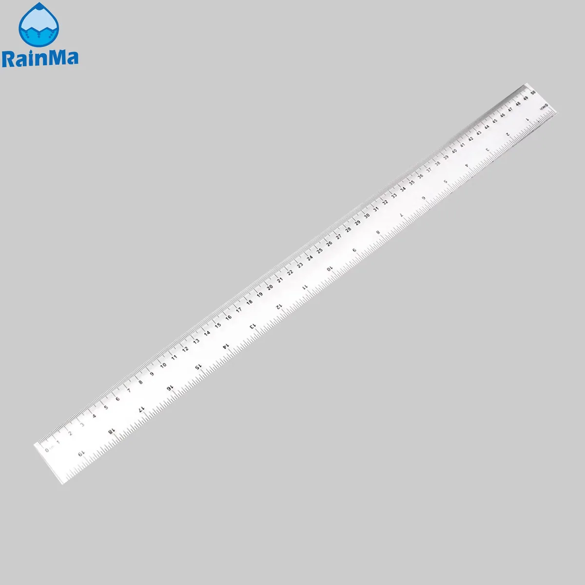 Оптовая 50cm прозрачная пластиковая линейка для офиса и школы
