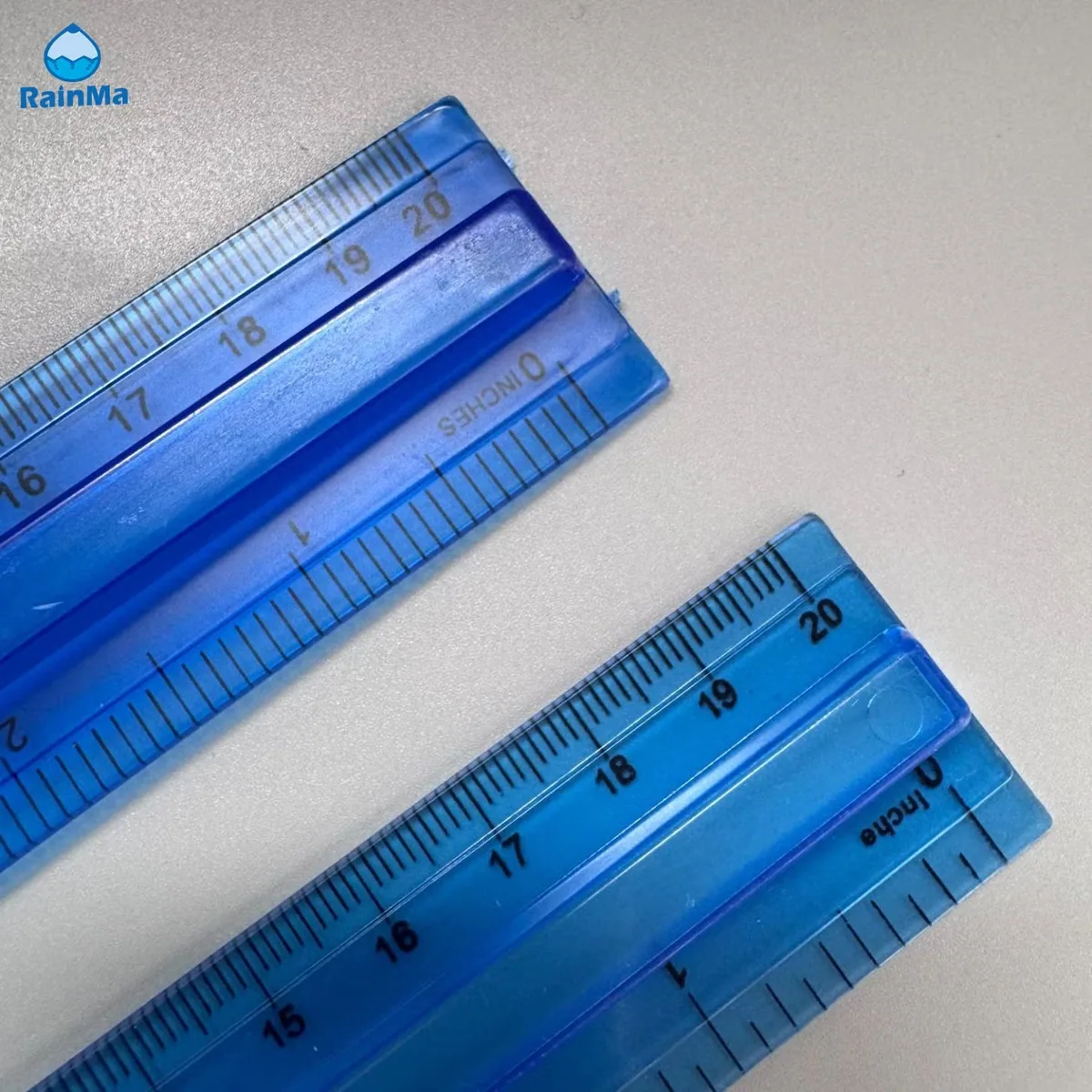 20cm 8inch Офисные канцелярские цветные пластиковые линейки с индивидуальными цветами