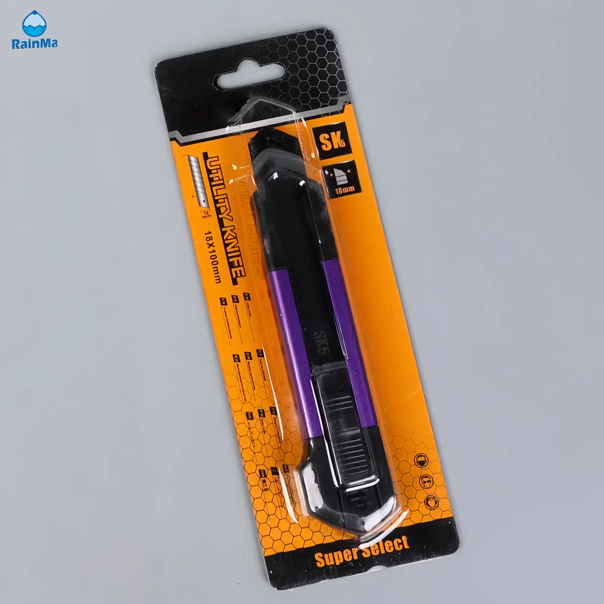 18mm Многоцветный офисный домашний многофункциональный нож-резак с пластиковой ручкой