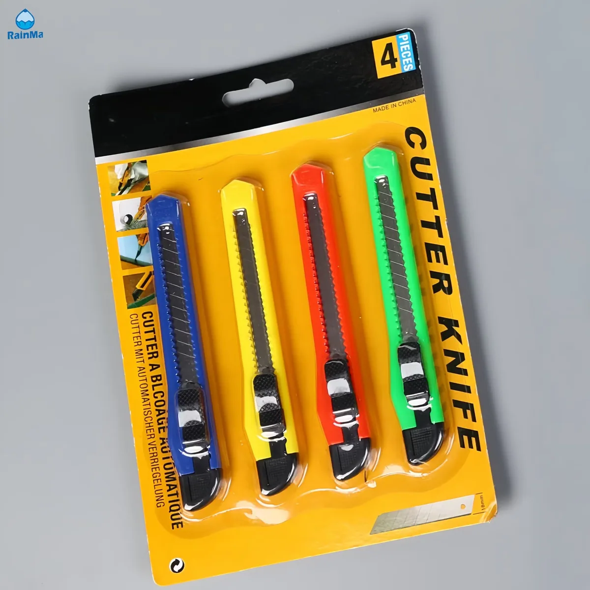 9mm Набор мини-офисных резаков для бумаги и утилитарных ножей Colors Cutting Tools
