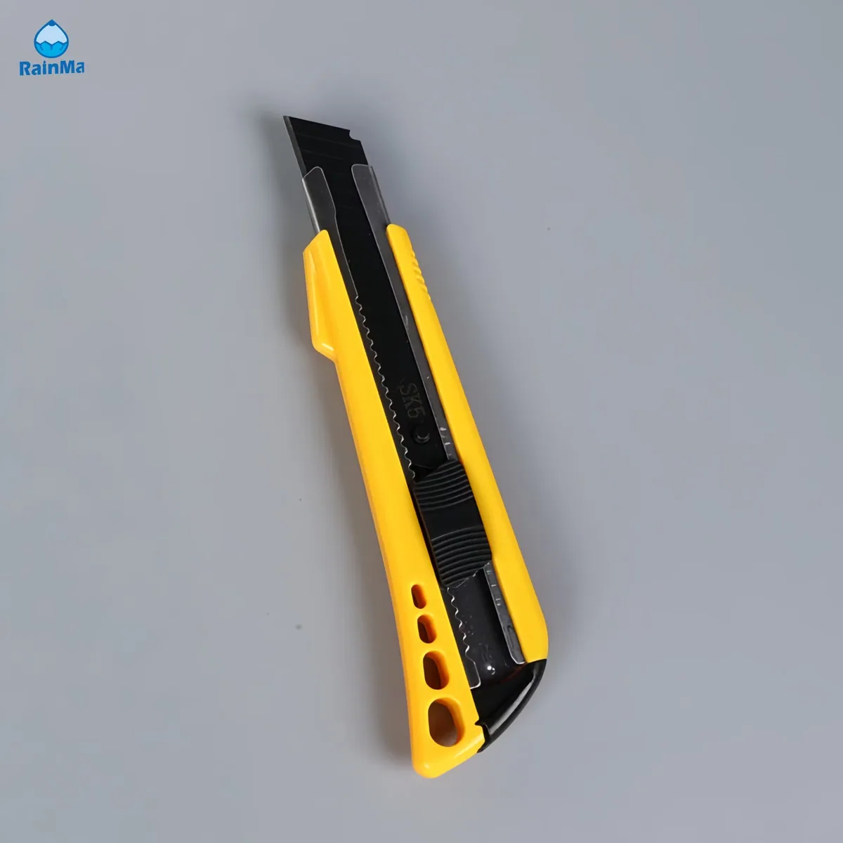 18mm Нож для бумаги с желтым корпусом, выдвижной, утилитарный нож для резки бумаги