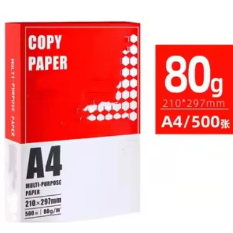 Белая 80GSM Копировальная бумага высшего качества AA+ с высокой яркостью A4 для офисной печати
