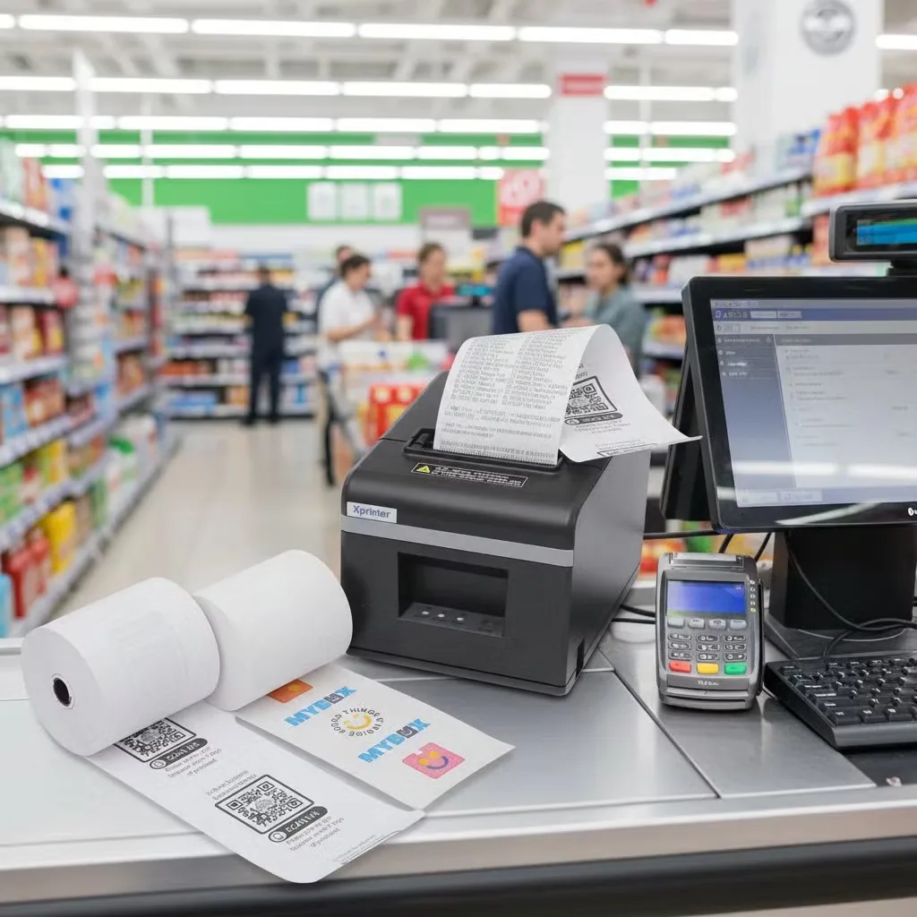 Фабрика 70GM 80X80mm 80X70mm бумага термальная без BPA для POS-принтера