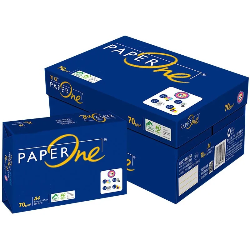 Оптовая 70GSM 75GSM 80GSM A4 A5 Копировальная бумага для печати Бонд Двусторонняя белая офисная копировальная бумага