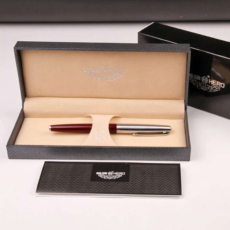Промоционные канцелярские гелевые ручки с металлическим шариком в подарочной коробке Kp-037