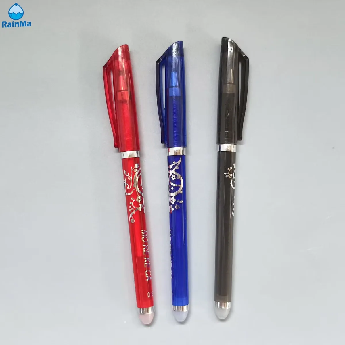 3colors Офисные канцелярские принадлежности 0.5mm Стираемая гелевая ручка с зажимом