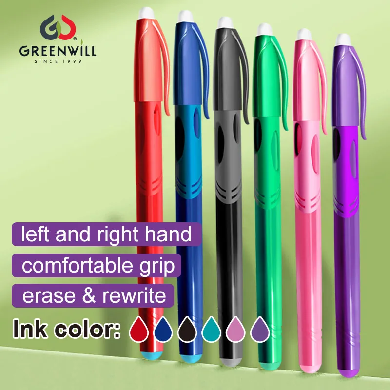 Эргономичная стираемая гелевая ручка Greenwill (KP19003L+R)