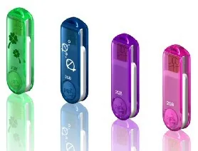 Пластиковый прозрачный поворотный диск USB