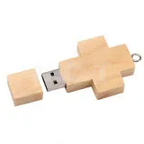 1ГБ-64ГБ деревянный крест USB флэш-памяти