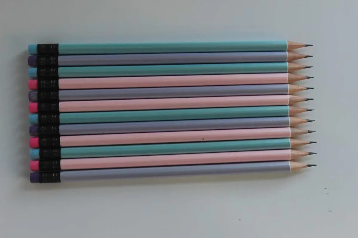 Hb Карандаши с Flourescent краски и цвет Eraser