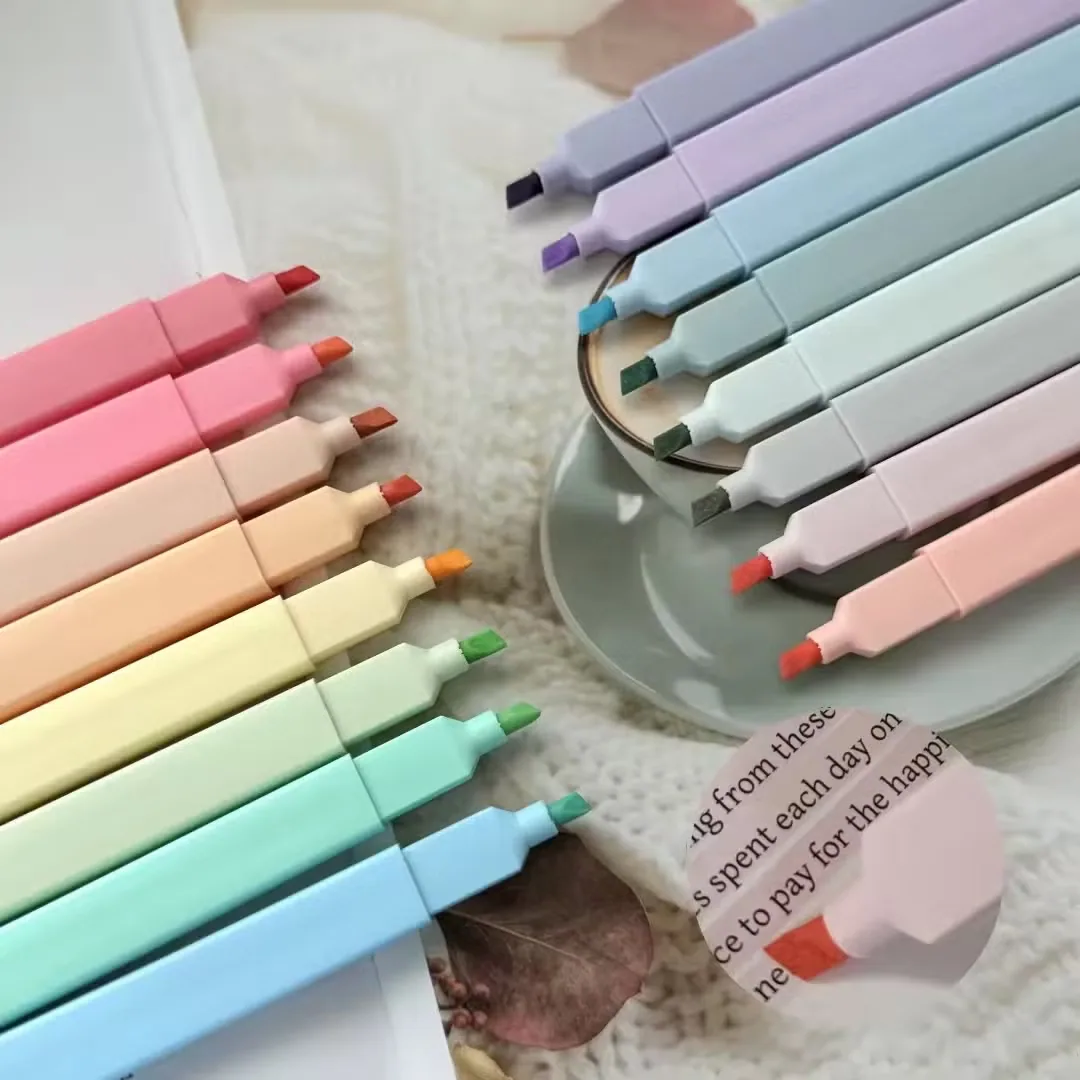 8 PCS, Наконечник шила, Конфетные цвета, Без протеканий Библия Ассорти цвета Mr. Pen - Эстетичные милые пастельные наборы для выделения текста в Библии