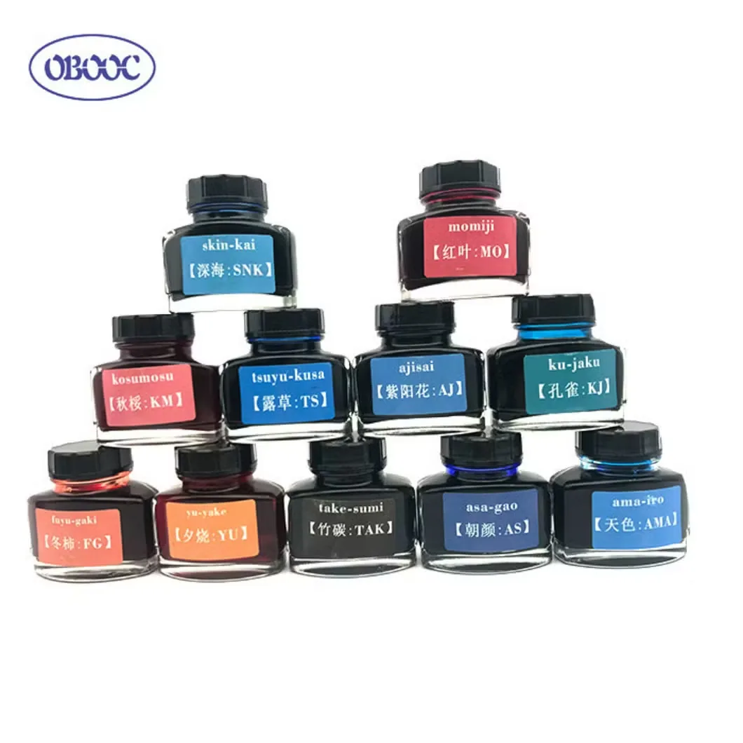 24 Цвета 60ml Идеальные чернила для гладкой ручки, подходящие для каллиграфического письма