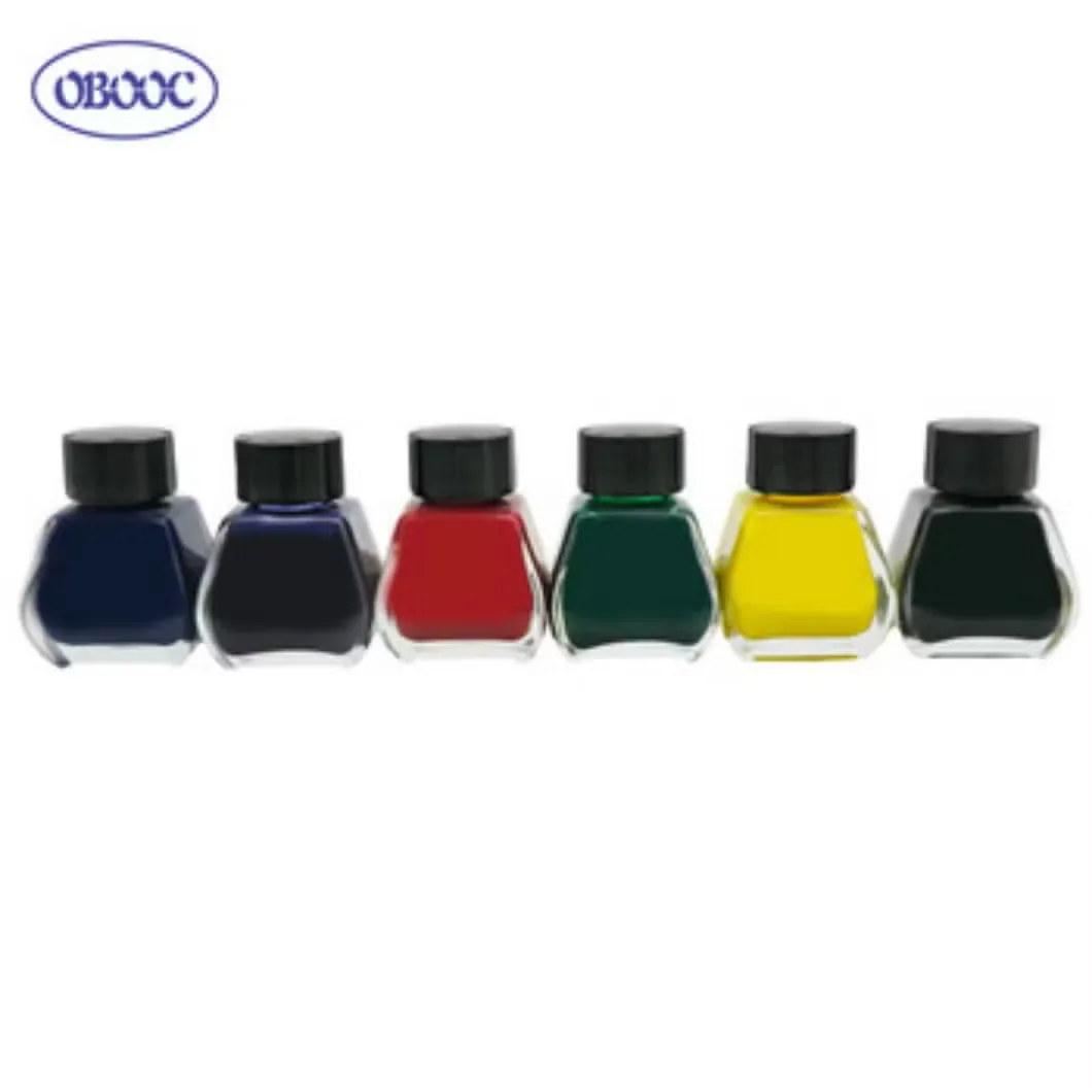 30ml Чернила для ручки в стеклянной бутылке синего и черного цвета