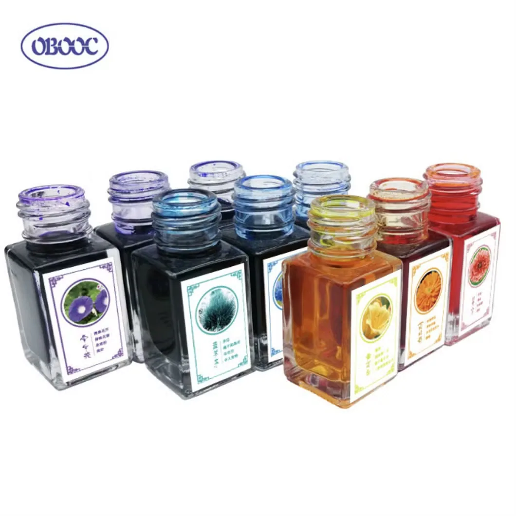 Яркие цветные чернила для каллиграфии 18ml Независимая бутылка для повседневного письма