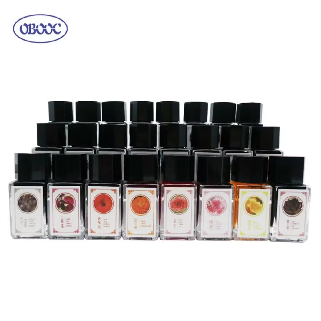 24 Цвета 18ml Чернила для ручки, подходящие для школьного рисования