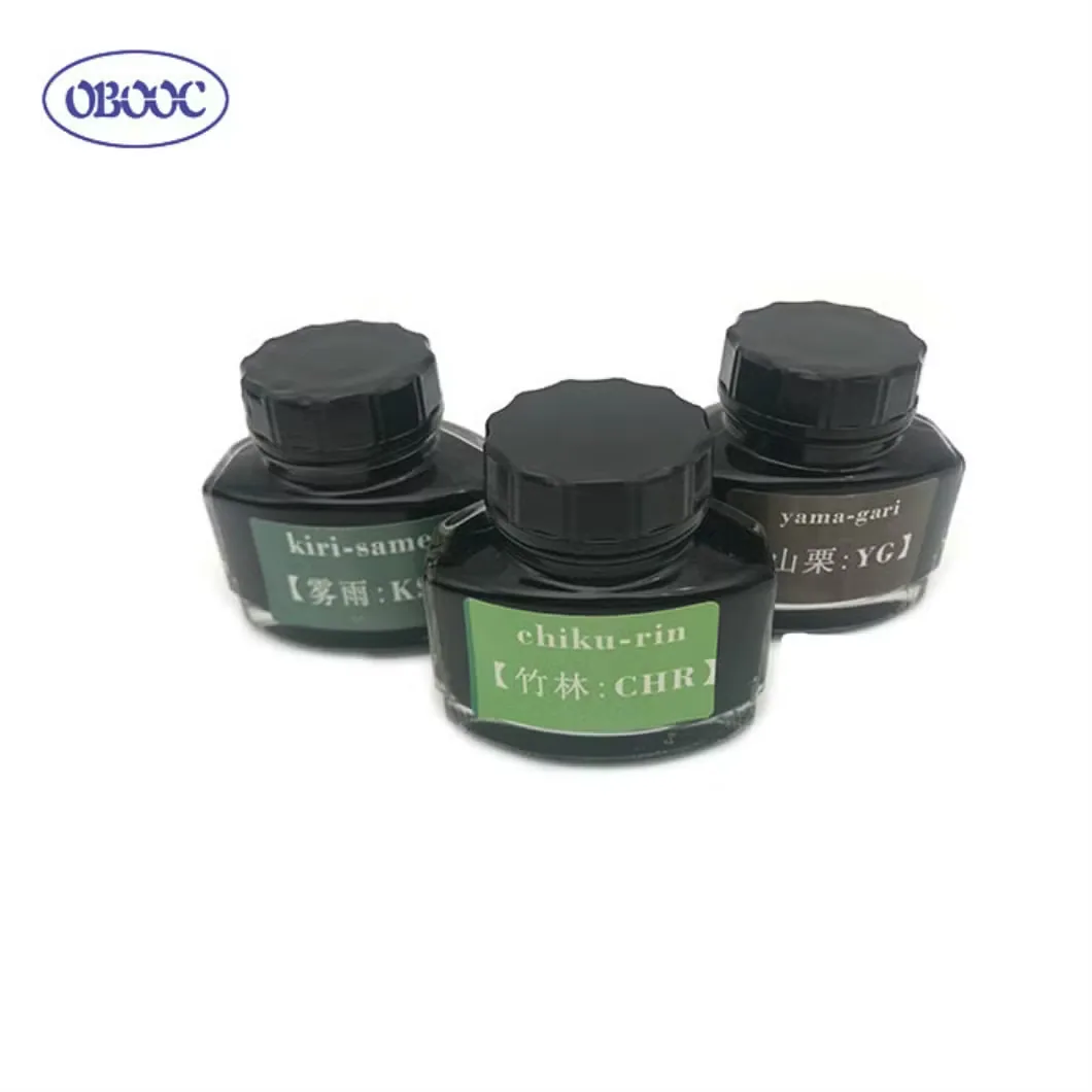 Гладкие чернила 60ml Чернила для ручки-автомата черные, синие/красные/зеленые для каллиграфии и рисования