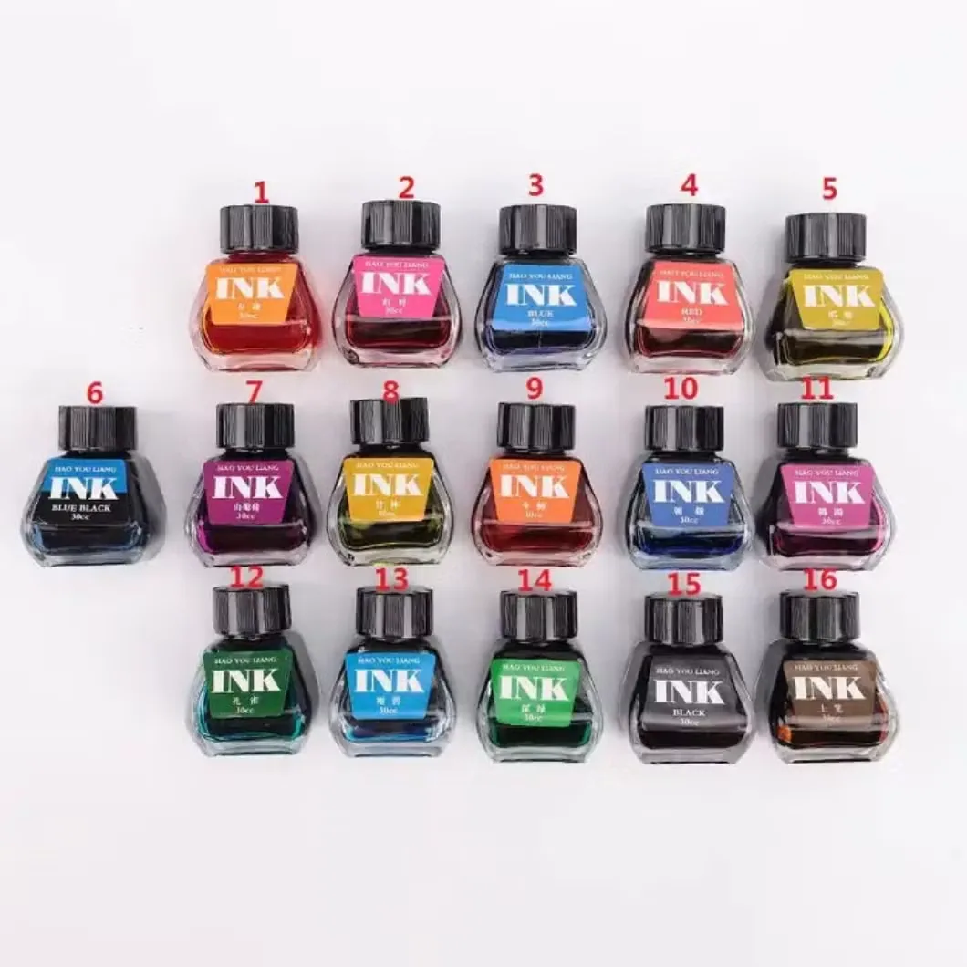 30ml Синяя/Красная чернила для ручки Ежедневное использование Школа Офис Подарок Маркетинг Жидкие чернила