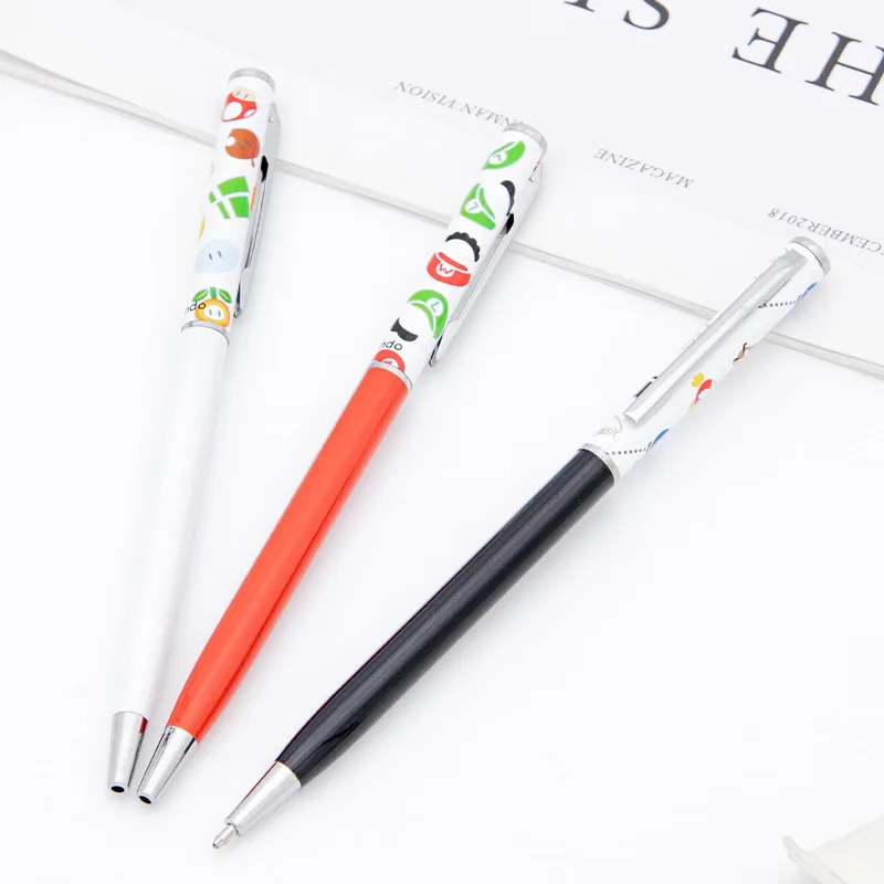 Cartoon Print Heat Transfer Metal Ball Pen