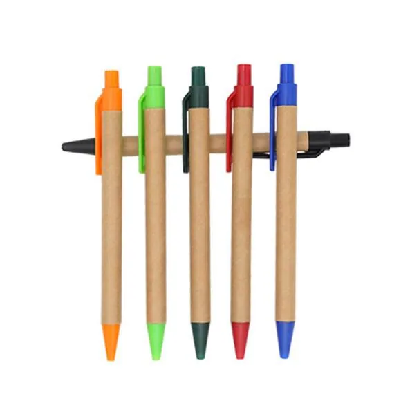 Рекламная экологически чистая ручка из переработанной бумаги с индивидуальным логотипом