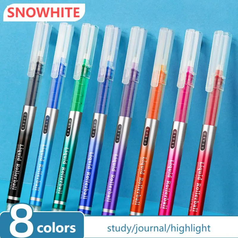 8-Color Набор школьных ручек с удобным кошельком