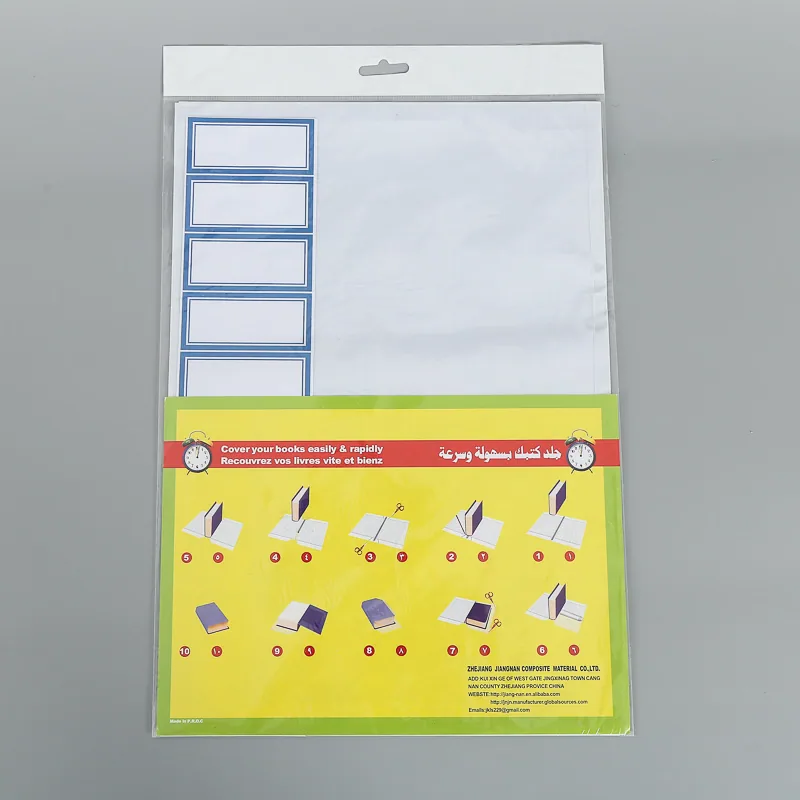 50*36cm Самоклеящийся ПВХ обложка для школьных книг с ярлыком