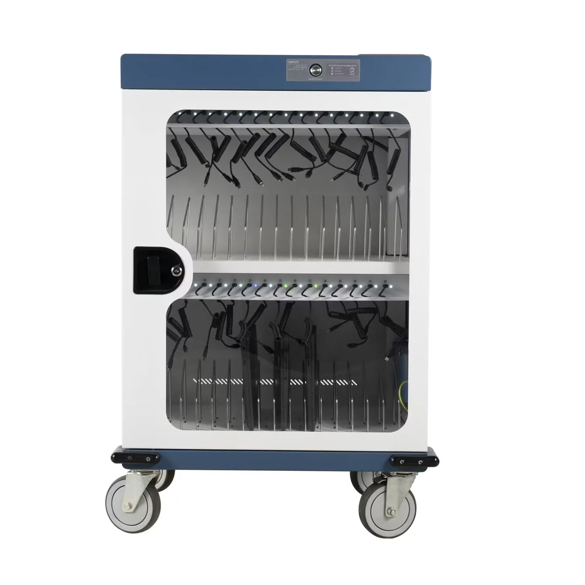 Фабричная цена 48 Боксы Usba 12W Ноутбук 32 Слоты AC+Usbc18W Кабинет для зарядки ноутбуков