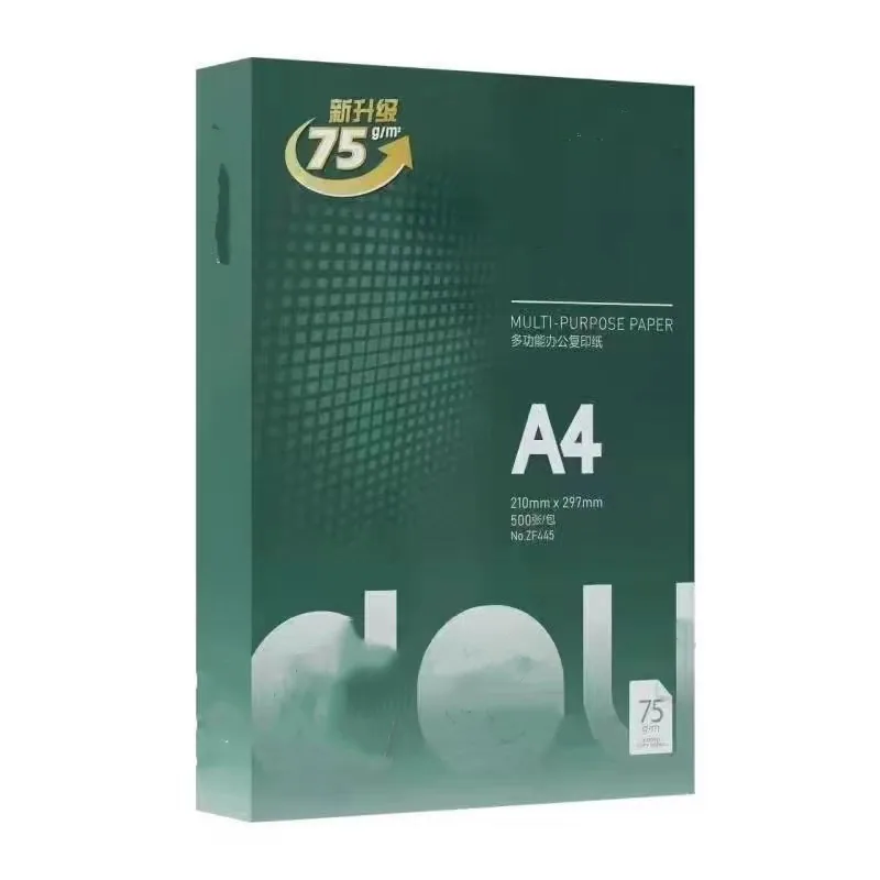 Кастомная высококачественная белая 75GSM 80GSM офисная универсальная копировальная печатная A4 бумага