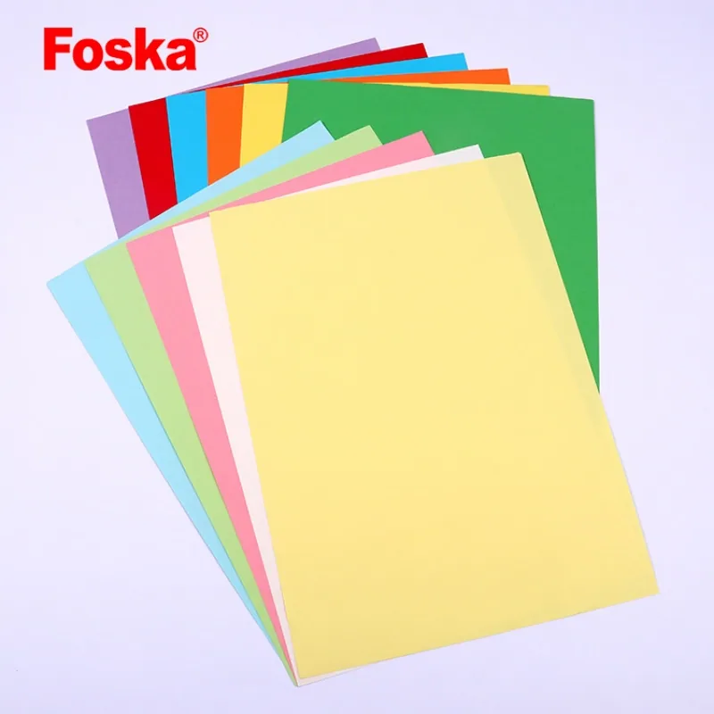Фоска Цветная Оригами Бумага 250 Листов 80GSM 10 Цветов A4 Копировальная Бумага
