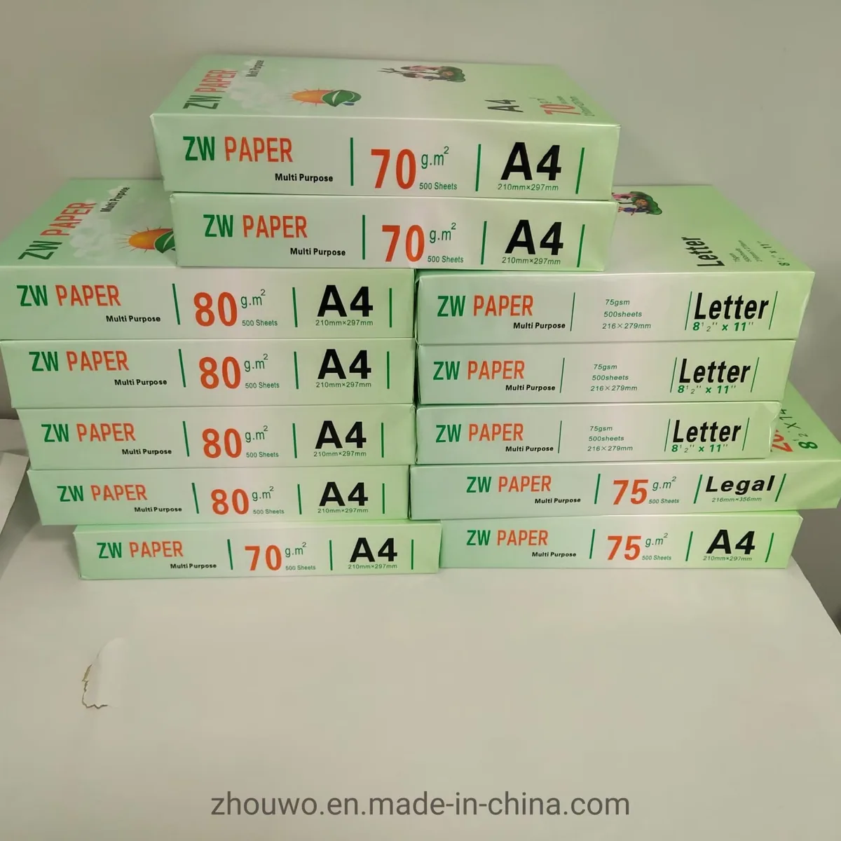 Копировальная бумага A4 Белая бумага 70GSM 75GSM 80GSM