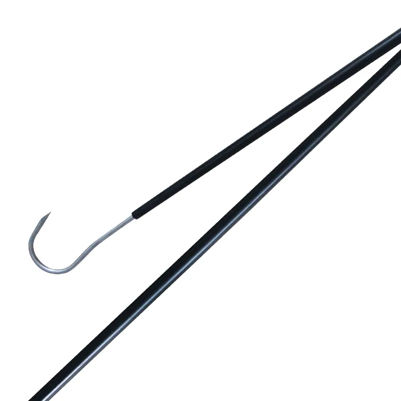 52.5cm/176cm 1PC Пустой стеклопластиковый гаф с острым крюком