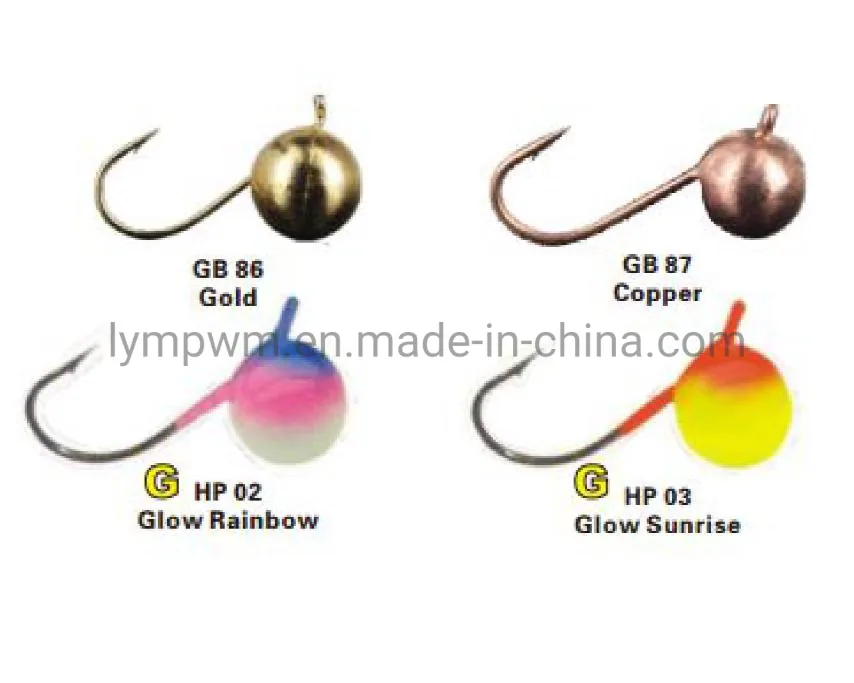 Шарообразные вольфрамовые ледяные джиги 5.0mm (1.15g) с 14# размером крючка