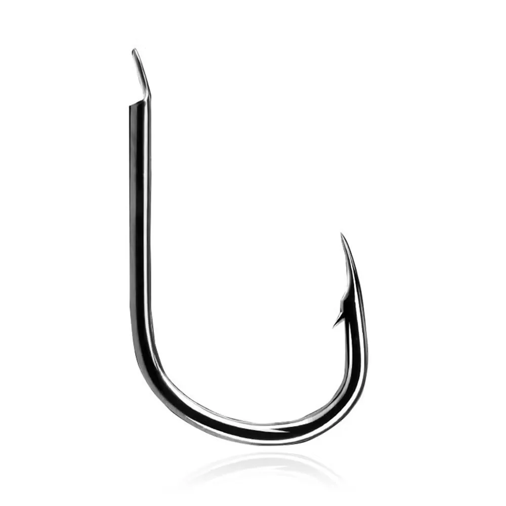 Mustad 1# 2/0# высокие угольные стальные соленой рыбалка Чину крючки