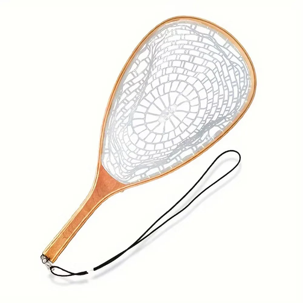 Портативная landing net с деревянной ручкой для пресной и соленой воды Ez29133