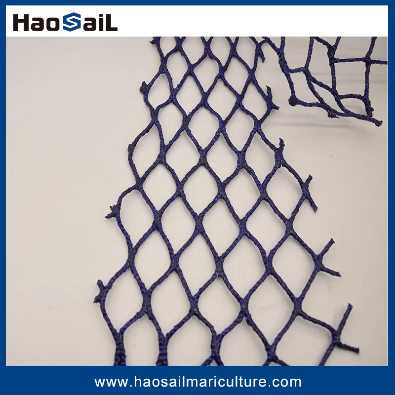 Сетчатая рыболовная сеть из UHMWPE с узлами для морского фермерства