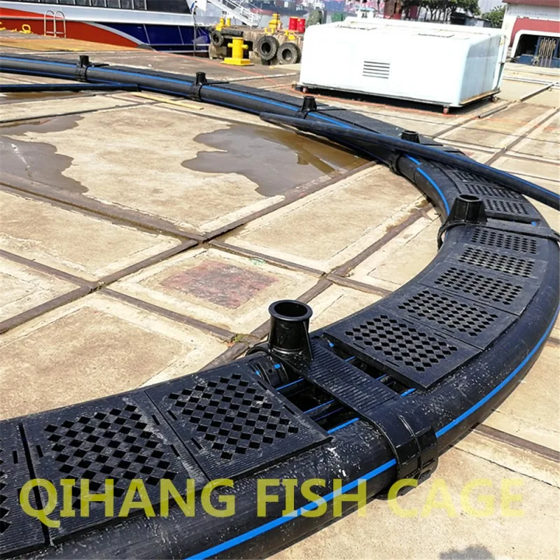 Устойчивый плавающий барьер из HDPE против волн для открытых водоемов с нейлоновой сеткой