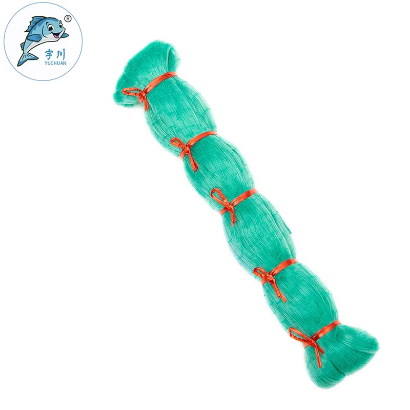 20-75MD Hot Selling 0.08mm-0.2mm Green 1.5-20cm Mesh Nylon Monofilament Cast Fish Net