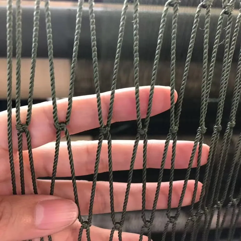 Сетчатая ткань 210d из полиэстера зеленого цвета для маскировочной сети