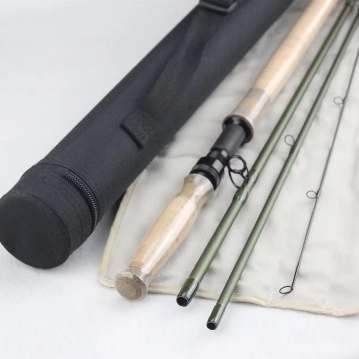 Удочка из углеродного волокна 11FT 4PC 4/5wt Хит продаж переключаемая нахлыстовая удочка