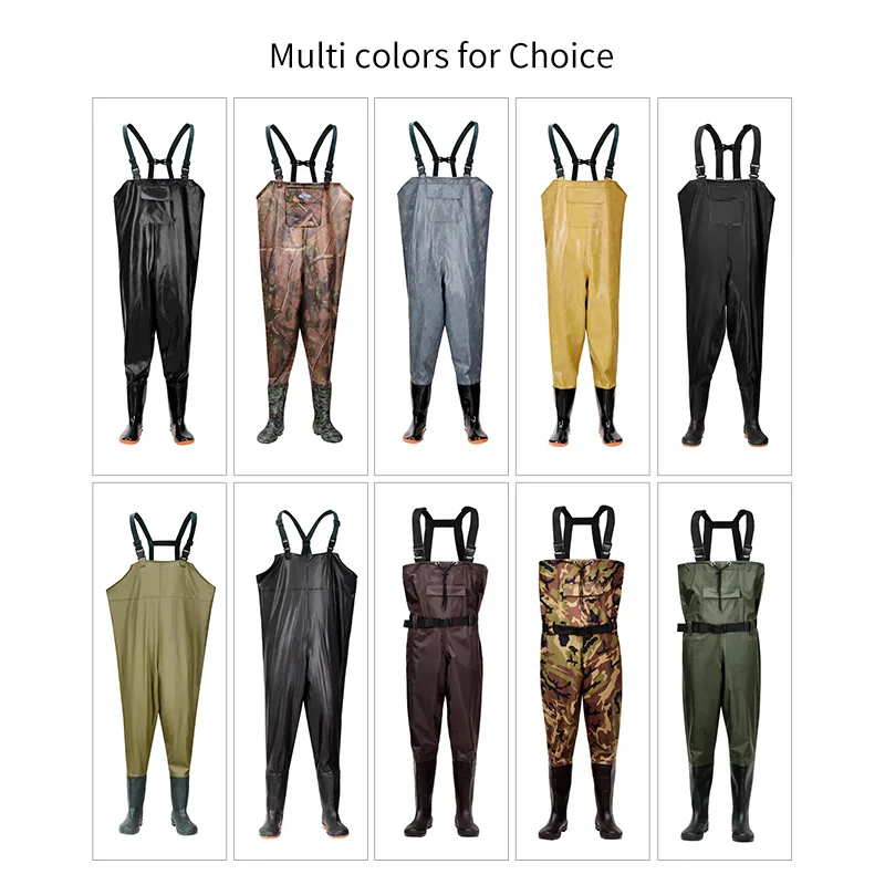 Рыболовные Chest Waders для мужчин с ботинками, мужские и женские, охотничьи ботинки с подошвой