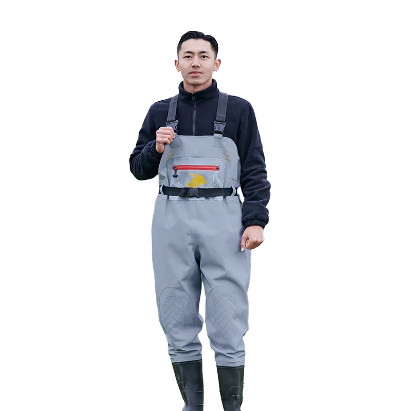 Кастомный логотип ПВХ водонепроницаемые дышащие рыболовные Chest Waders