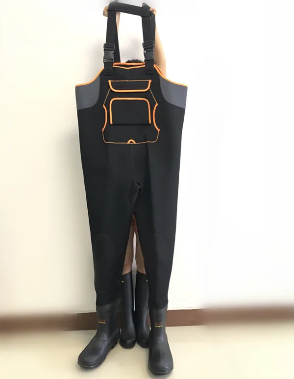 Высокое качество цельный Strap-Back промысел костюм неопреновый чехол для защиты грудной клетки на талии Waders рыболовства