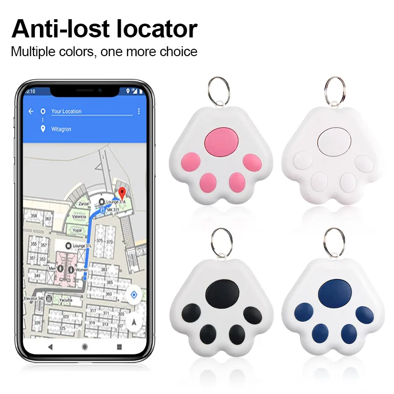 Умный мини GPS трекер для ключей, детей, сумок, поиска собак и кошек, устройство для отслеживания с Bluetooth, напоминание о потере, для iOS и Android, товары для домашних животных