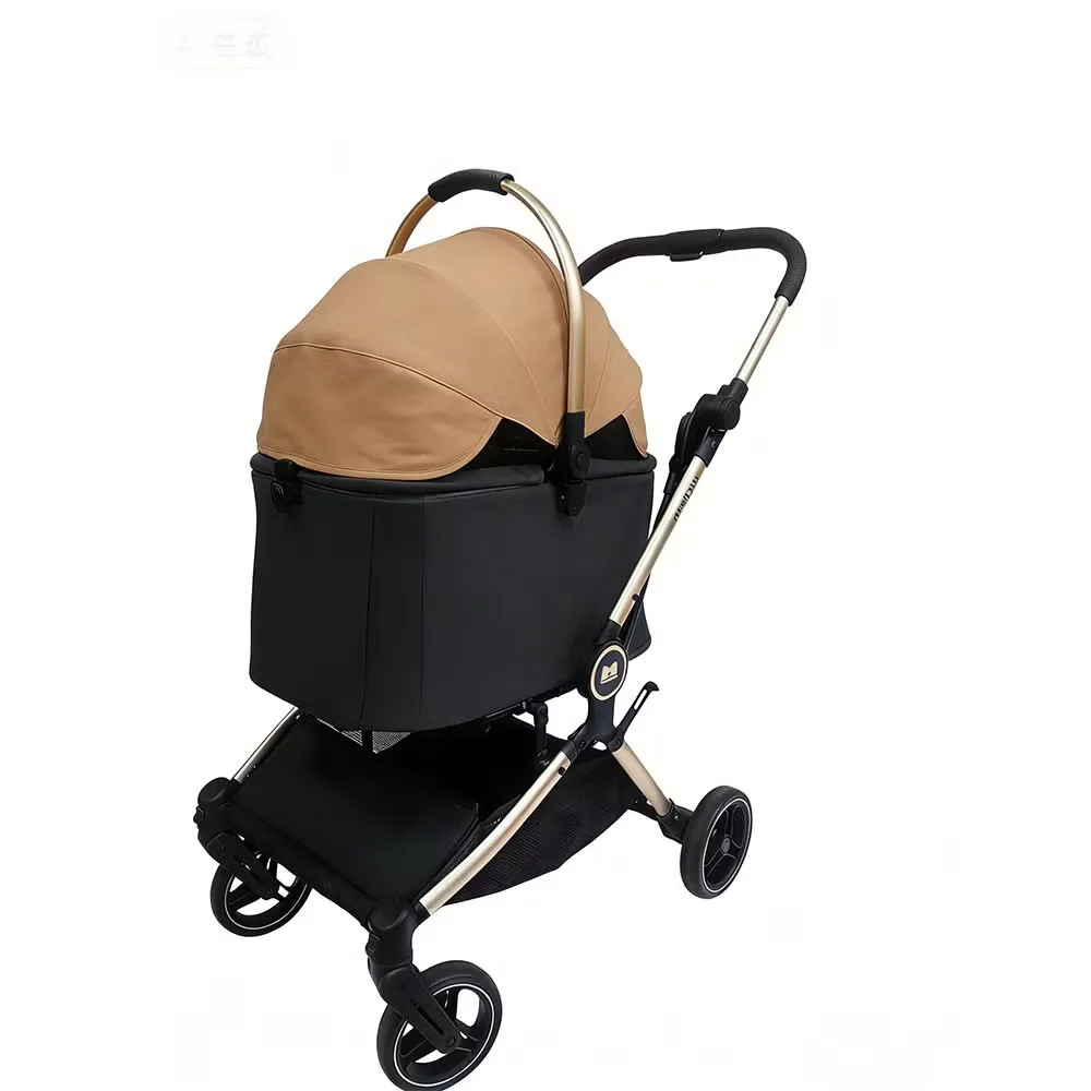 Высококачественная коляска для кошек и собак складная 4-Wheel Тrolley для путешествий с питомцем